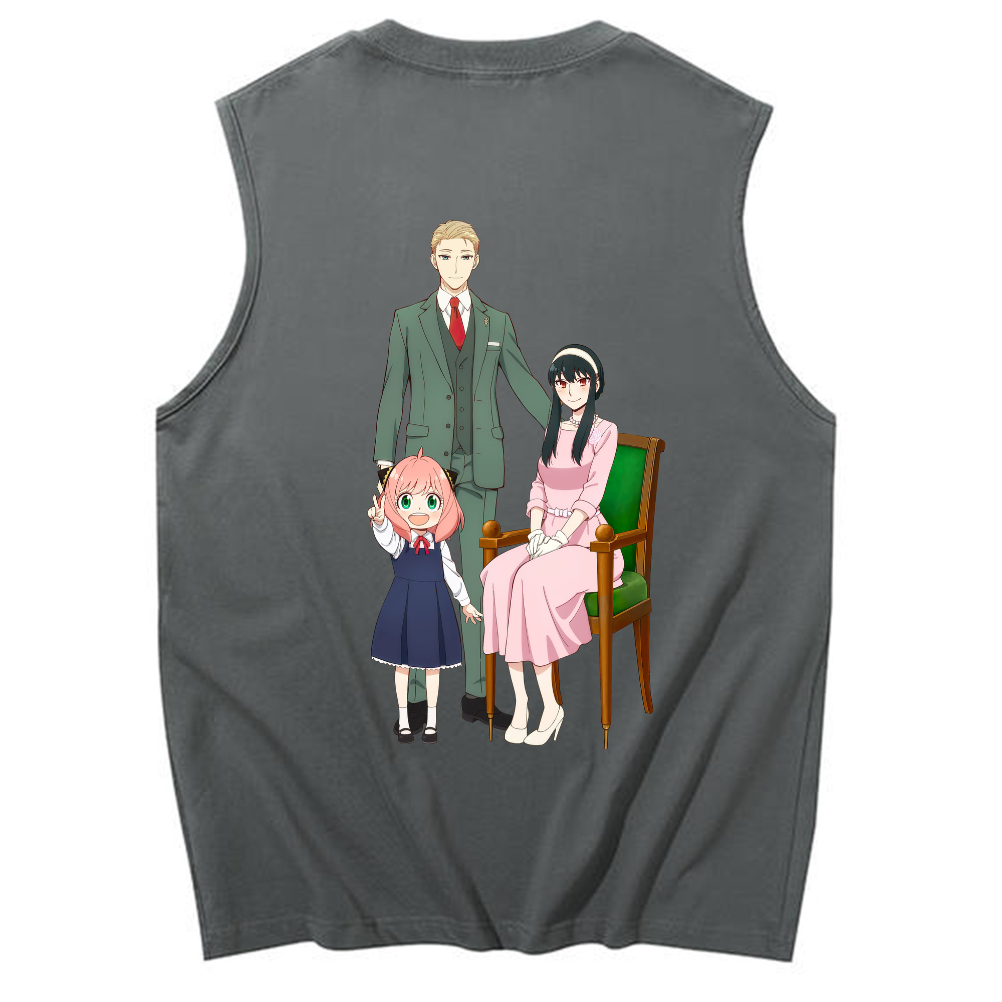 （画像用） SPY×FAMILY间谍家家酒 コットン100％タンクトップ（背面プリント）